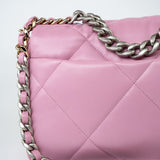 CHANEL Handbag 22S Pink Lambskin Quilted 19 Small Reverse Mixed Hardware - Redeluxe