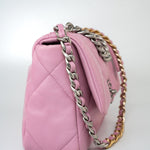 CHANEL Handbag 22S Pink Lambskin Quilted 19 Small Reverse Mixed Hardware - Redeluxe