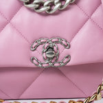 CHANEL Handbag 22S Pink Lambskin Quilted 19 Small Reverse Mixed Hardware - Redeluxe