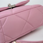 CHANEL Handbag 22S Pink Lambskin Quilted 19 Small Reverse Mixed Hardware - Redeluxe