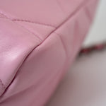CHANEL Handbag 22S Pink Lambskin Quilted 19 Small Reverse Mixed Hardware - Redeluxe