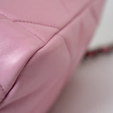 CHANEL Handbag 22S Pink Lambskin Quilted 19 Small Reverse Mixed Hardware - Redeluxe