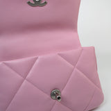 CHANEL Handbag 22S Pink Lambskin Quilted 19 Small Reverse Mixed Hardware - Redeluxe