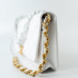 CHANEL Handbag 22S White Lambskin Quilted Wallet on Chain (WOC) - Redeluxe