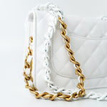 CHANEL Handbag 22S White Lambskin Quilted Wallet on Chain (WOC) - Redeluxe