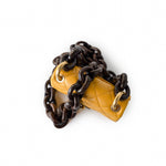 CHANEL Handbag 23A Mini Yellow Lambskin Quilted and Weng Wood Flap Bag - Redeluxe