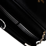 CHANEL Handbag 23C Black Lambskin Quilted Cruise Heart Wallet on Chain (WOC) LGHW - Redeluxe