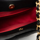 CHANEL Handbag 23P Black Caviar Quilted Hobo Bag Small Antique Gold Hardware - Redeluxe