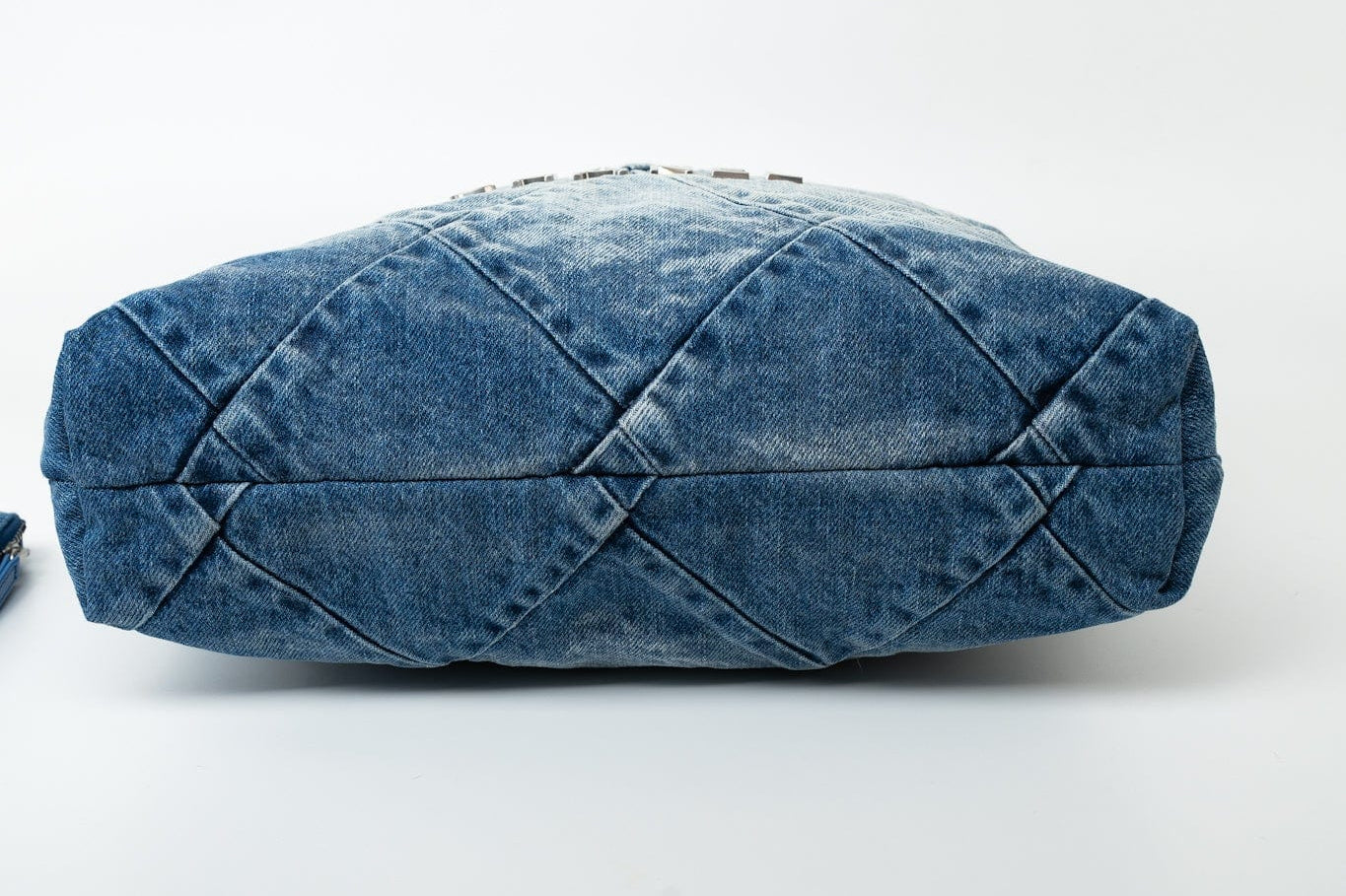 CHANEL Handbag 23P Denim Quilted 22 Small Drawstring Bag - Redeluxe