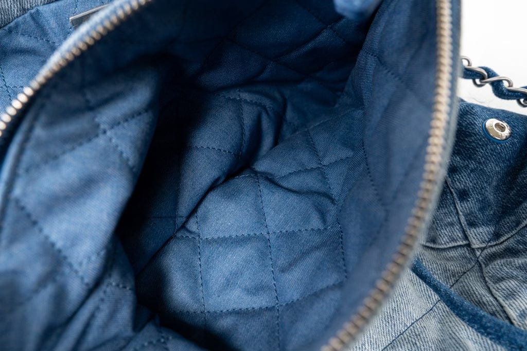 CHANEL Handbag 23P Denim Quilted 22 Small Drawstring Bag - Redeluxe