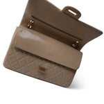 CHANEL Handbag Beige 15P Beige Crumpled Calfskin Quilted Reissue 2.55 Flap 227 Aged Gold Hardware - Redeluxe