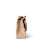 CHANEL Handbag Beige Beige Clair Caviar Quilted Classic Flap Medium Gold Hardware - Redeluxe