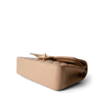 CHANEL Handbag Beige Beige Clair Caviar Quilted Classic Flap Small Gold Hardware - Redeluxe