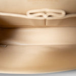 CHANEL Handbag Beige Beige Clair Lambskin Quilted Classic Flap Medium Gold Hardware - Redeluxe