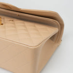 CHANEL Handbag Beige Clair Caviar Quilted Classic Flap Jumbo GHW - Redeluxe