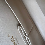 CHANEL Handbag Beige Clair Caviar Quilted Classic Flap Medium GHW - Redeluxe