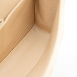 CHANEL Handbag Beige Clair Caviar Quilted Classic Flap Medium Gold Hardware - Redeluxe