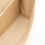 CHANEL Handbag Beige Clair Caviar Quilted Classic Flap Medium Gold Hardware - Redeluxe