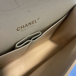 CHANEL Handbag Beige Clair Caviar Quilted Jumbo Classic Flap LGHW - Redeluxe