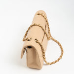 CHANEL Handbag Beige Lambskin Quilted Classic Flap Medium GHW - Redeluxe