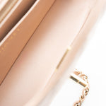 CHANEL Handbag Beige Lambskin Quilted Mini Rectangular Flap Light Gold Hardware - Redeluxe