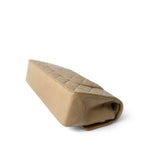 CHANEL Handbag Beige Vintage Dark Beige Lambskin Quilted Classic Flap Medium Gold Hardware - Redeluxe