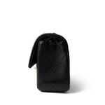 CHANEL Handbag Black 15B Black Caviar Quilted Mini Rectangular Flap Aged Gold Hardware - Redeluxe