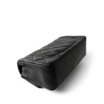 CHANEL Handbag Black 15B Black Caviar Quilted Mini Rectangular Flap Aged Gold Hardware - Redeluxe