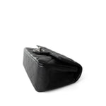 CHANEL Handbag Black 18C Black Glittery Caviar Quilted Mini Rectangular Flap - Redeluxe