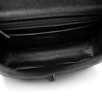 CHANEL Handbag Black 18C Black Glittery Caviar Quilted Mini Rectangular Flap - Redeluxe