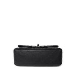 CHANEL Handbag Black 18C Black Glittery Caviar Quilted Mini Rectangular Flap - Redeluxe