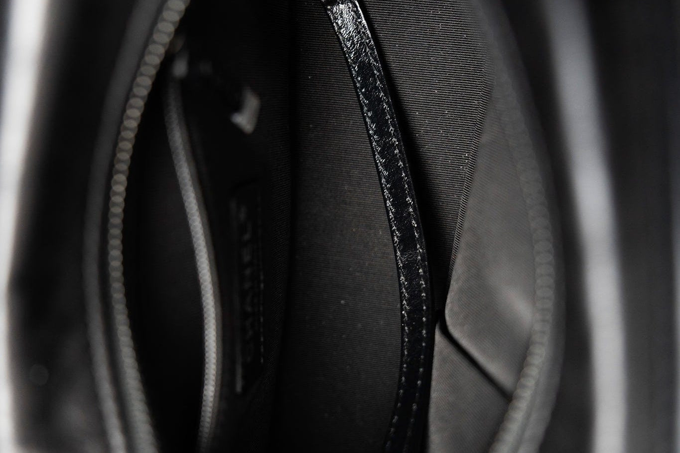 CHANEL Handbag Black 19B So Black Aged Calfskin Chevron Small Hobo Gabrielle Bag - Redeluxe