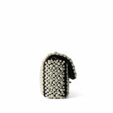 CHANEL Handbag Black 19S Pearl On Flap Mini Rectangular Bag Light Gold Hardware - Redeluxe