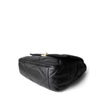 CHANEL Handbag Black 22P Black Lambskin Quilted Large 19 Flap Mixed Hardware - Redeluxe