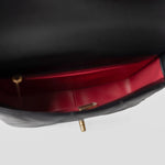 CHANEL Handbag Black 22P Enamel Quilted Pending CC Small Square Flap Black Lambskin - Redeluxe