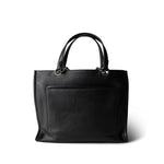 CHANEL Handbag Black 22P Small Black Zipped Shopping Bag - Redeluxe