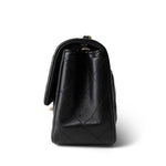 CHANEL Handbag Black 22S Black Lambskin Quilted Mini Square Flap Light Gold Hardware - Redeluxe