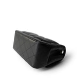CHANEL Handbag Black 22S Black Lambskin Quilted Mini Square Flap Light Gold Hardware - Redeluxe