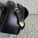 CHANEL Handbag Black 22S CC In Love Black Heart Zipped Arm Coin Purse - Redeluxe