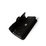 CHANEL Handbag Black 23B Black Lambskin Quilted O Phone Holder With Chain - Redeluxe