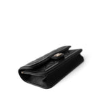 CHANEL Handbag Black 23B Black Lambskin Quilted O Phone Holder With Chain - Redeluxe