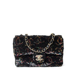 CHANEL Handbag Black 23B Black Multicolor Reversible Sequins Single Flap Bag - Redeluxe