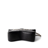 CHANEL Handbag Black 24C Black Lambskin Quilted Star Bag Light Gold Hardware - Redeluxe