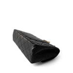 CHANEL Handbag Black Black Aged Calfskin Quilted 2.55 Reissue 226 Medium Antique Gold Hardware - Redeluxe
