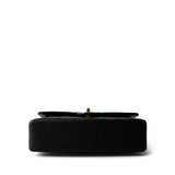 CHANEL Handbag Black Black Caviar Quilted Classic Flap Medium Gold Hardware - Redeluxe