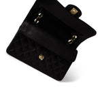 CHANEL Handbag Black Black Caviar Quilted Classic Flap Small Gold Hardware - Redeluxe