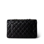 CHANEL Handbag Black Black Caviar Quilted Classic Flap Small Silver Hardware - Redeluxe