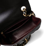 CHANEL Handbag Black Black Caviar Quilted Mini Rectangular Flap Gold Hardware - Redeluxe