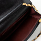 CHANEL Handbag Black Black Caviar Quilted Wallet on Chain (WOC) GHW - Redeluxe