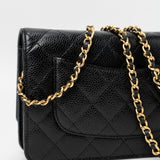 CHANEL Handbag Black Black Caviar Quilted Wallet on Chain (WOC) GHW - Redeluxe